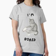 Bored Cat Classic T-Shirt