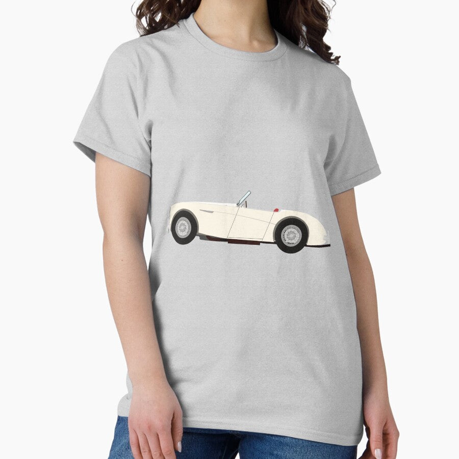 Austin Healey 100/4 Sports Classic Car (Cream) Classic T-Shirt