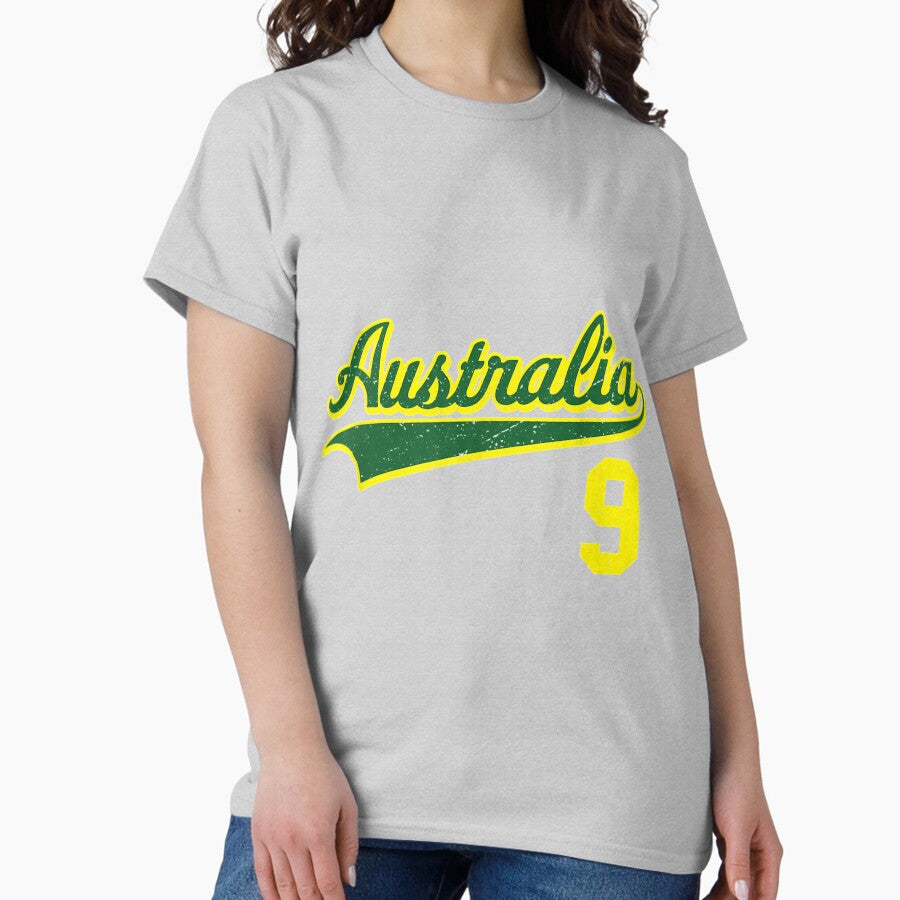 Australia Soccer Jersey Aussie Baseball Rugby Logo Classic T-Shirt