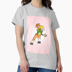 American football player making a pass with the ball Classic T-Shirt