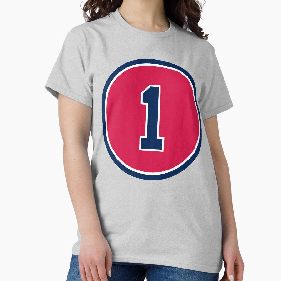 Ozzie Albies #1 Jersey Number Classic T-Shirt