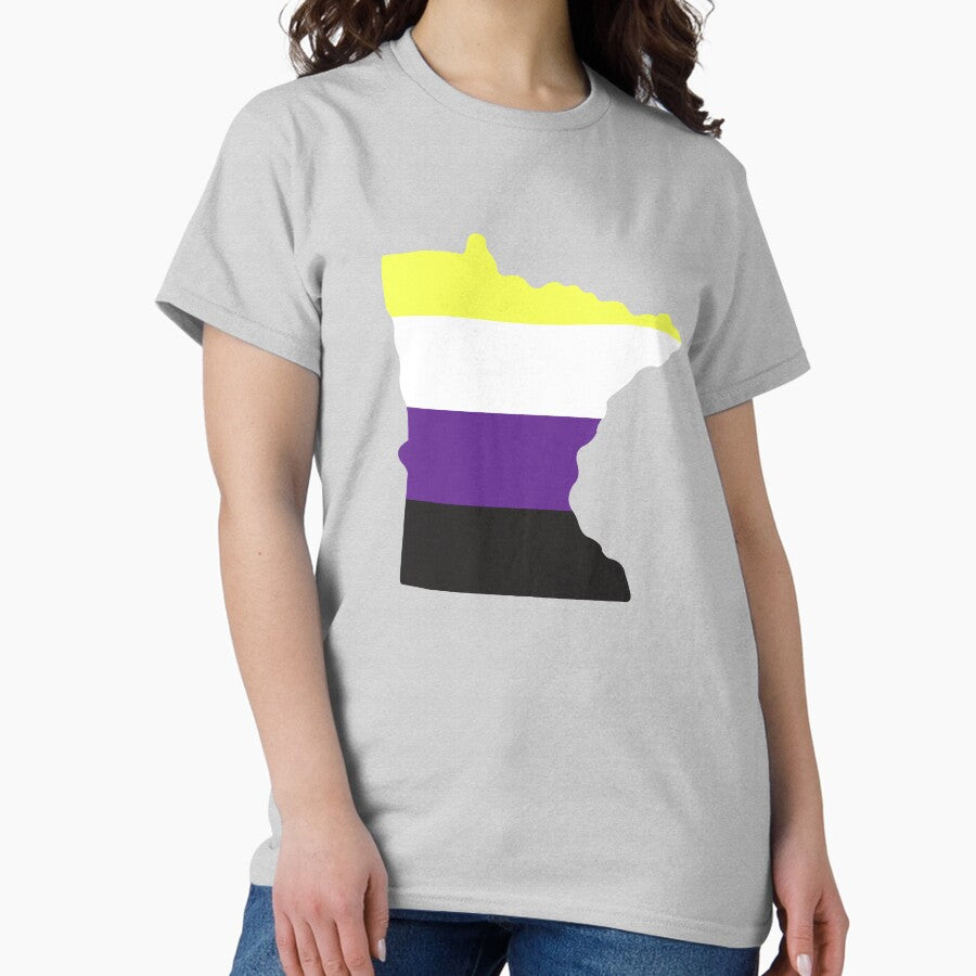Minnesota Non Binary Pride Classic T Shirt