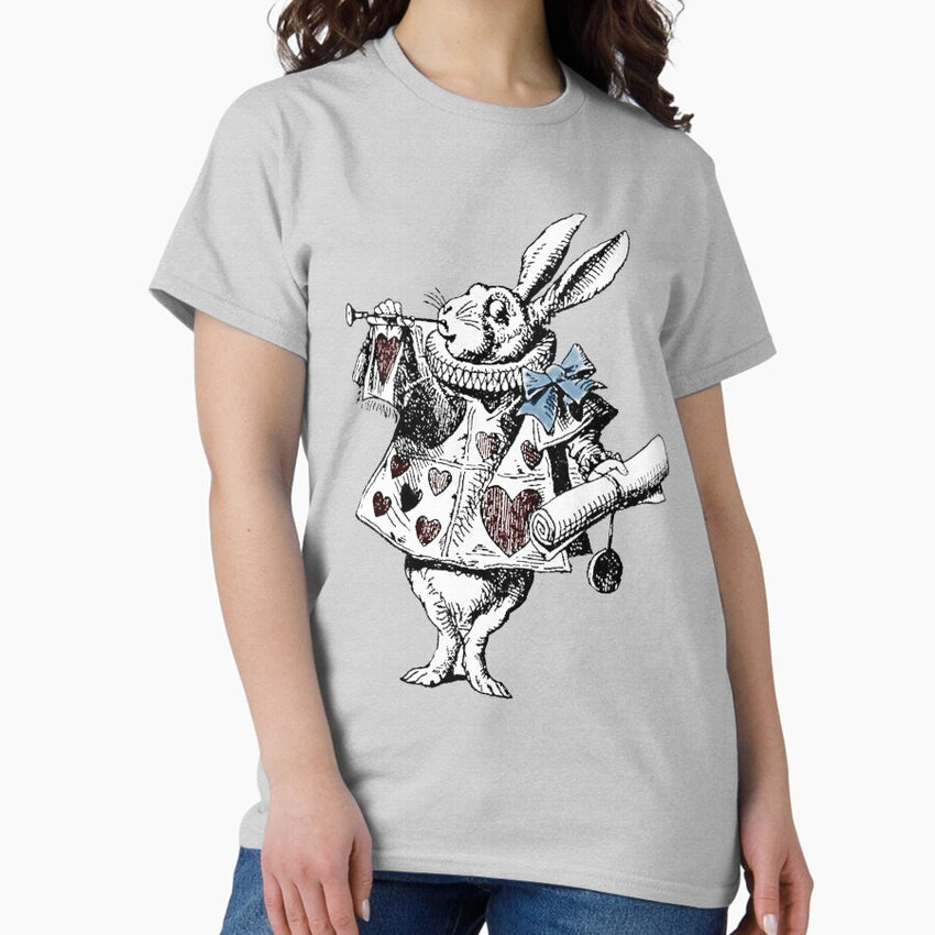 Alice In Wonderland White Rabbit Classic T Shirt