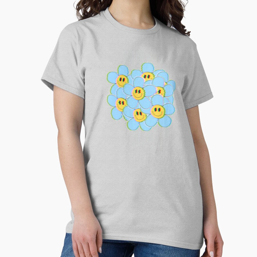 Trippy Flower Friends Classic T-Shirt