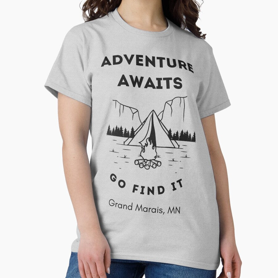 Adventure Awaits Grand Marais Minnesota Classic T-Shirt