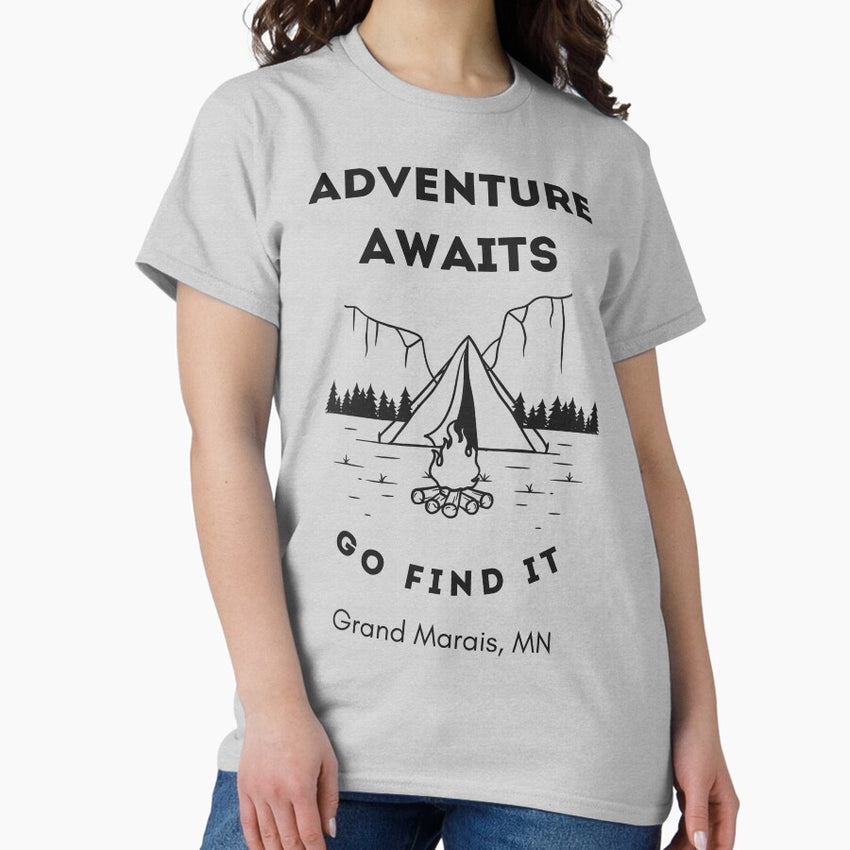 Adventure Awaits Grand Marais Minnesota Classic T-Shirt