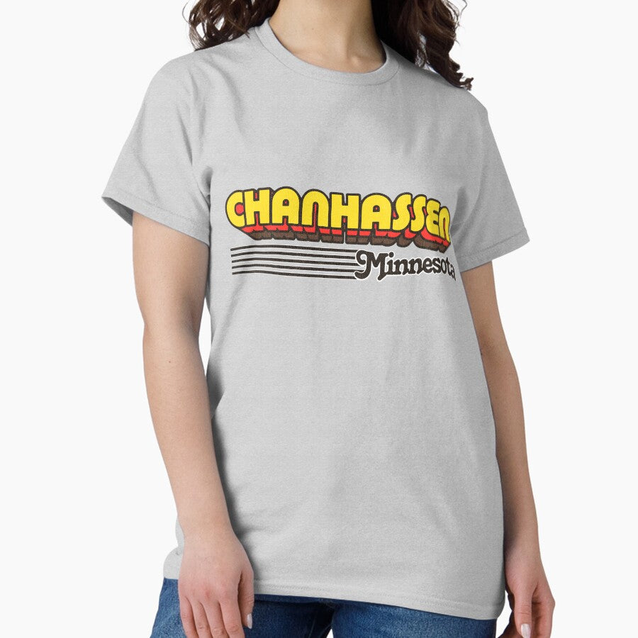 Chanhassen Minnesota Retro Stripes Classic T Shirt