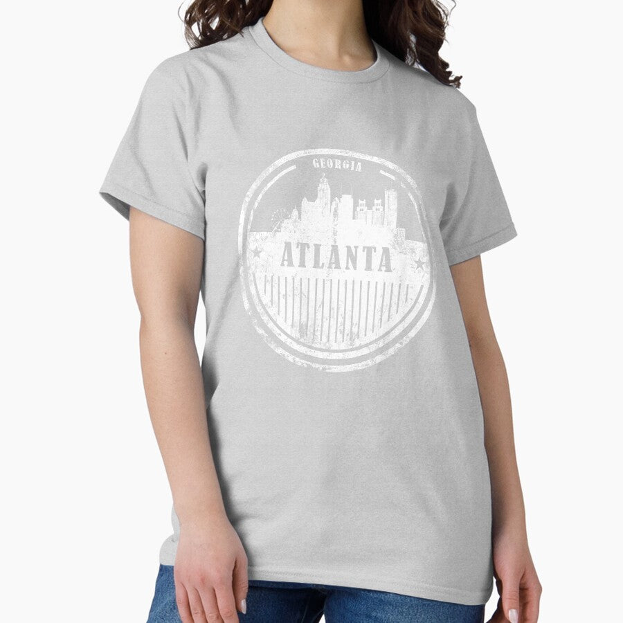 Atlanta Grunge Vintage Silhouette Classic T Shirt