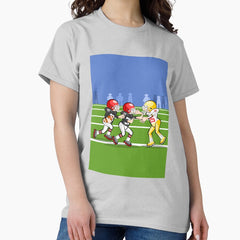 American football player running with ball Classic T-Shirt