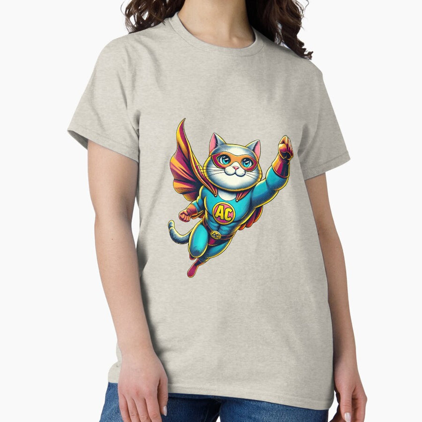 Aero Cat: Feline Superhero's Daring Adventures Classic T-Shirt
