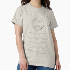 Baseball - Baseball Ball Patent Classic T-Shirt