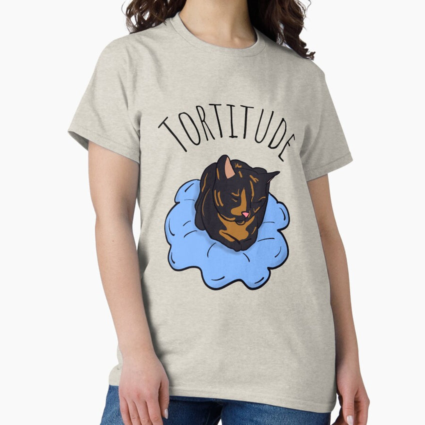 Tortitude! (tortoiseshell cat design) Classic T-Shirt