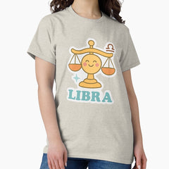 Libra Zodiac Sign Sticker – Balanced, Harmonious, and Charming Libra Design Classic T-Shirt