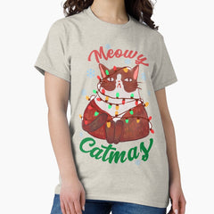 Meowy Catmas - Merry Christmas Cat Version Classic T-Shirt