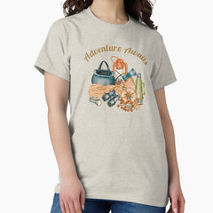 Adventure Awaits For Campers Hikers And Outdoors Lovers Classic T Shirt