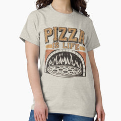 Wood-Fired Pizza Oven Design - Pizza Is Life Artwork Classic T-Shirt