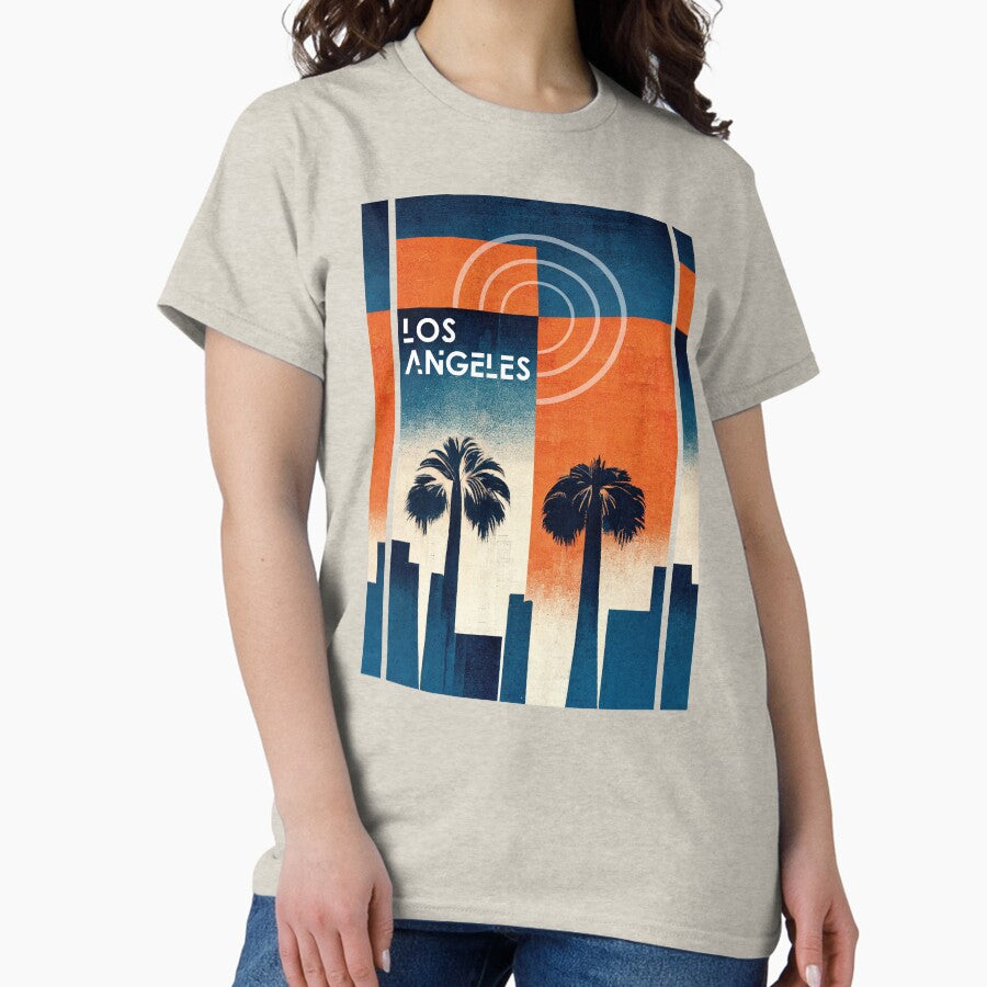 Los Angeles - Modern Linear Classic T-Shirt