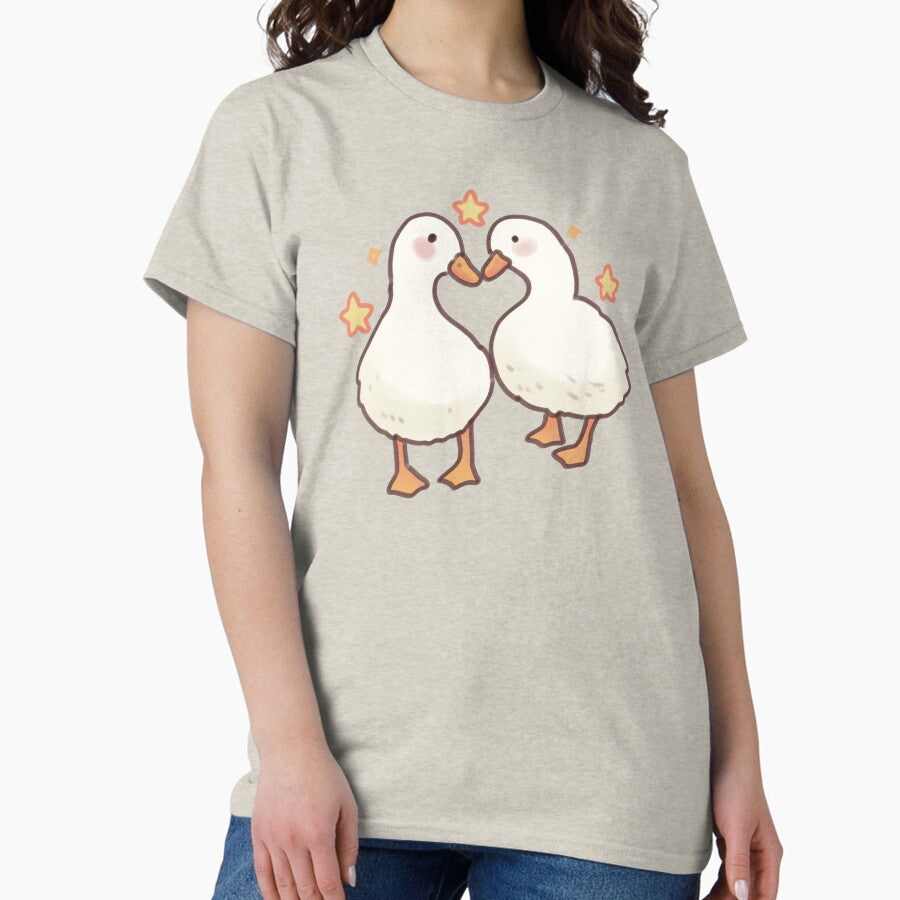 Cute Ducks In Love Classic T Shirt