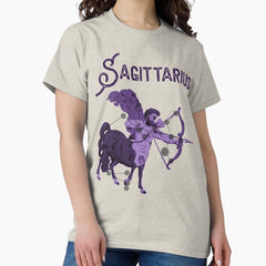 Sagittarius ))(( Astrological Sign Zodiac Constellation Design Classic T-Shirt