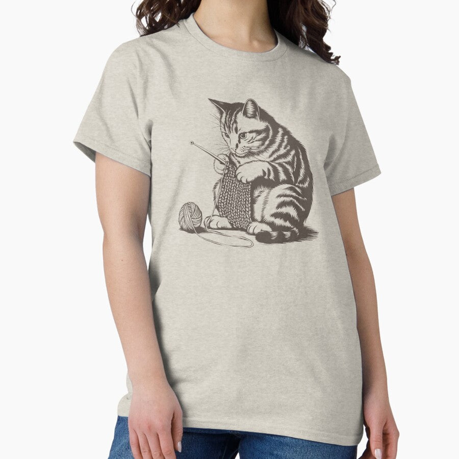 Crochet Cat Crocheting Classic T-Shirt