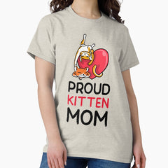 Proud Kitten Mom Classic T-Shirt