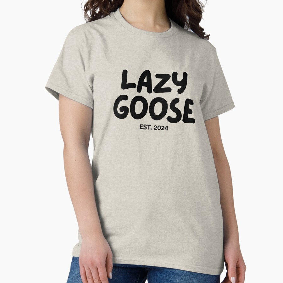 The Lazy Goose Basic Classic T Shirt