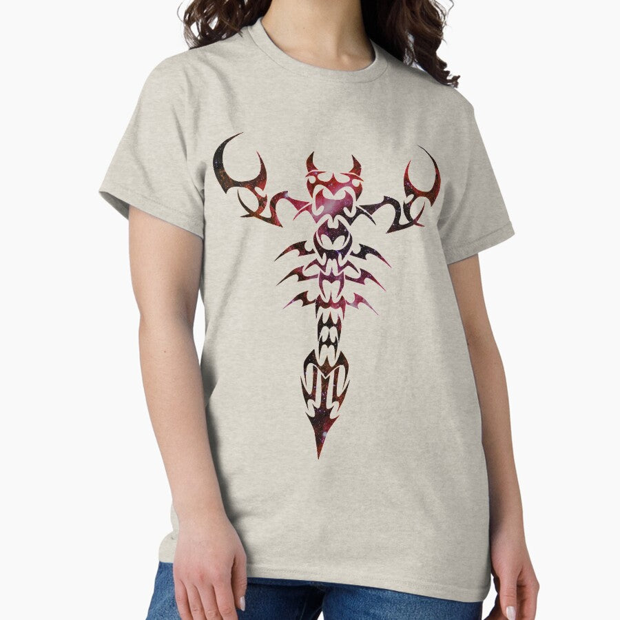 Scorpio zodiac sign stars background Classic T-Shirt