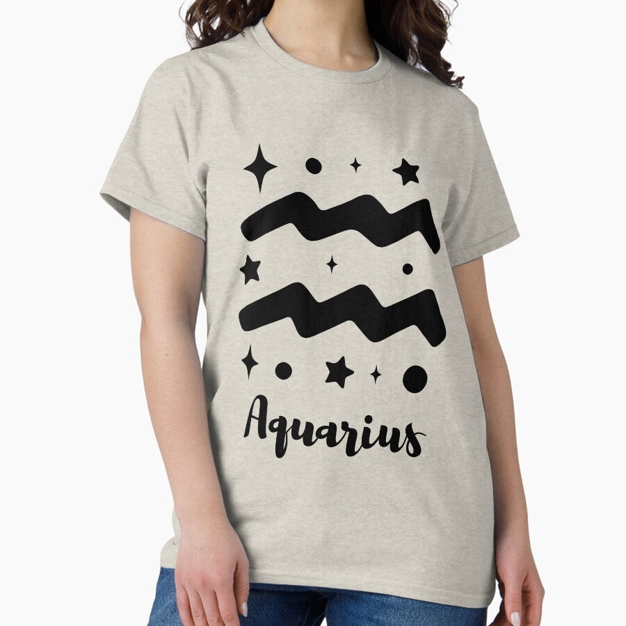 Aquarius Shirt, Astrology Shirt, Birthday Gift, Aquarius Birth Sign, Aquarius Sign, Zodiac Sign Birthday Classic T-Shirt