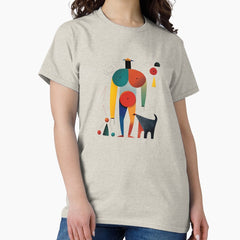 Abstract Dog Dad Classic T Shirt