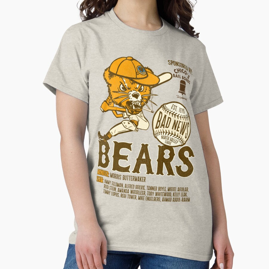 Bad News Bears Retro 70s Baseball Movie Classic T-Shirt