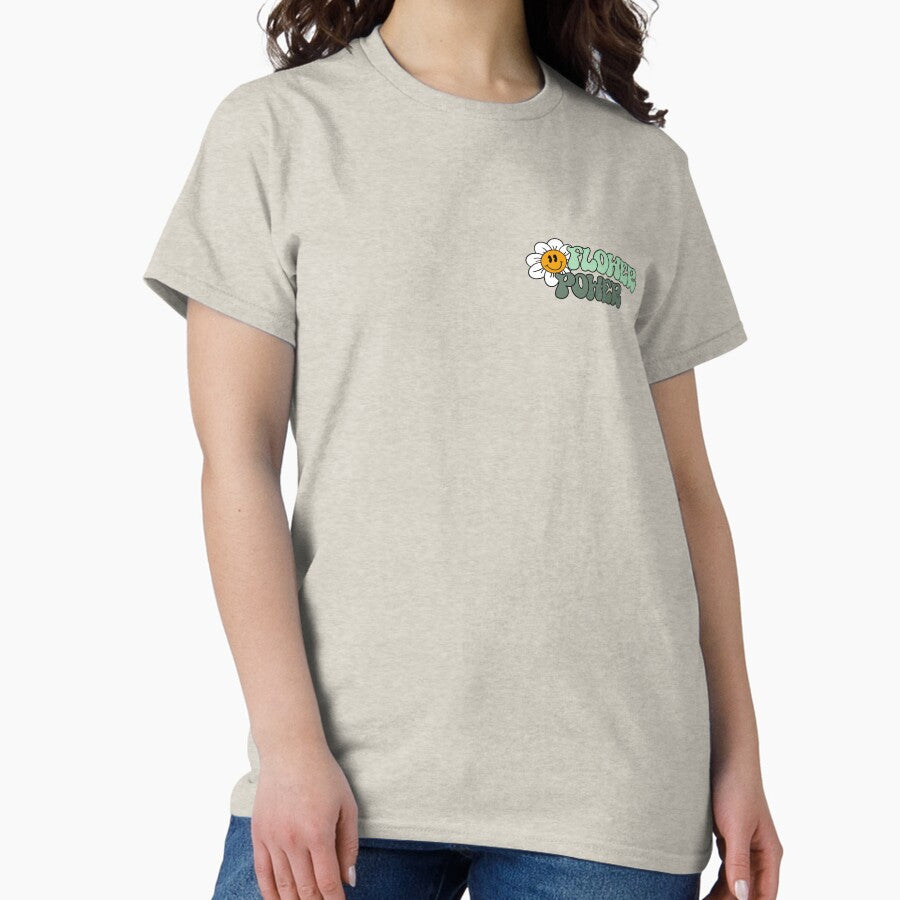 Flower Power Retro Classic T-Shirt