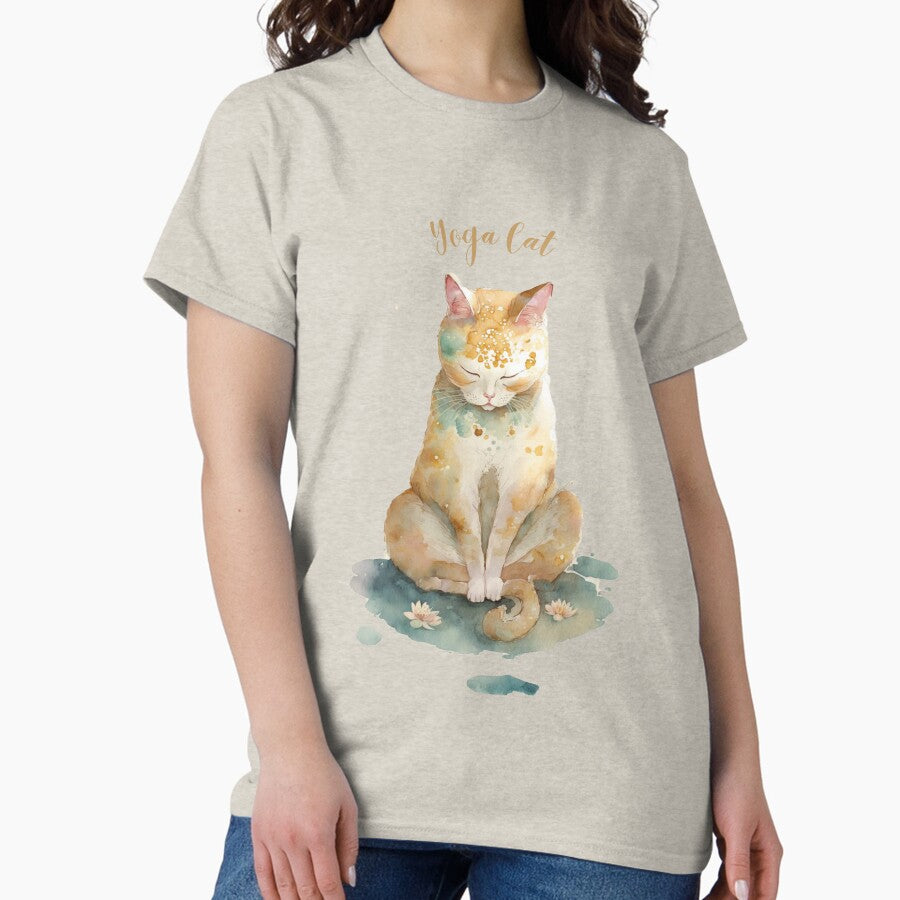 Yoga cat 07 Classic T-Shirt