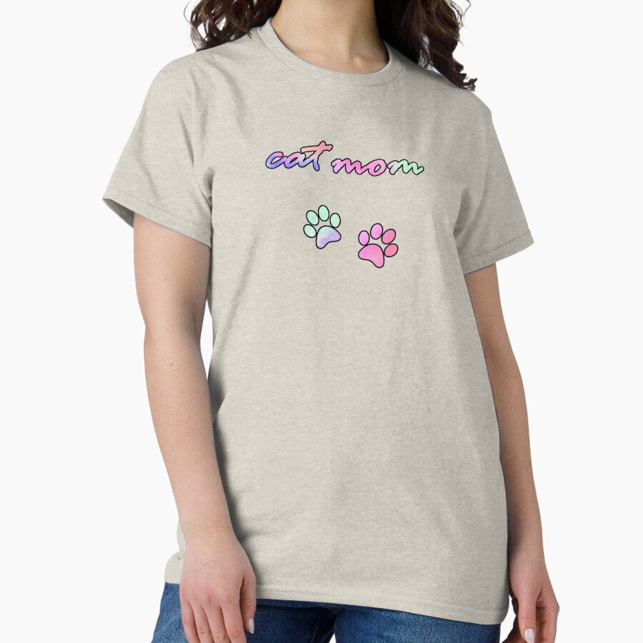 Pastel cat mom Classic T-Shirt
