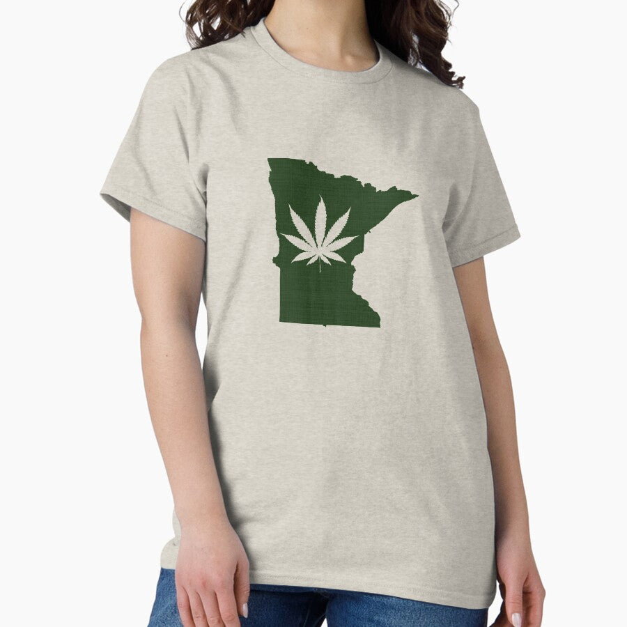 Marijuana Leaf Minnesota Classic T-Shirt
