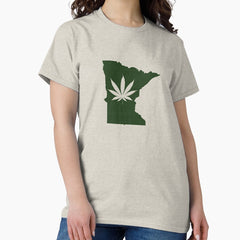 Marijuana Leaf Minnesota Classic T-Shirt