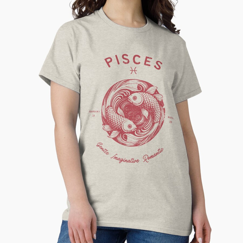 Pisces Zodiac Sign vintage Classic T-Shirt