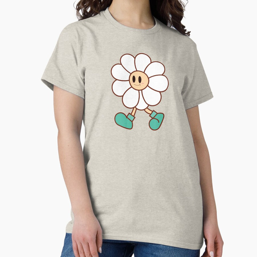 Retro flower with shoes Classic T-Shirt