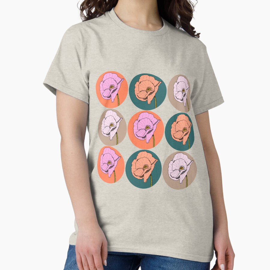 Retro Poppy Pop Art Classic T-Shirt