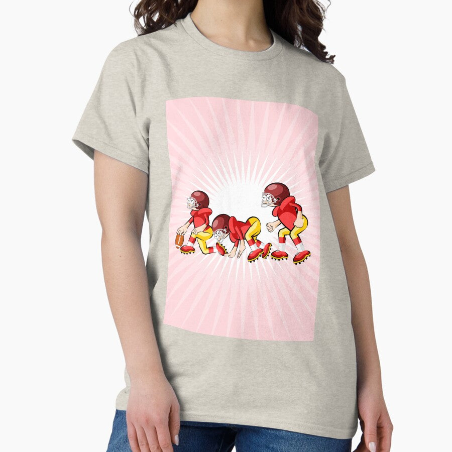 American football players arming strategy Classic T-Shirt