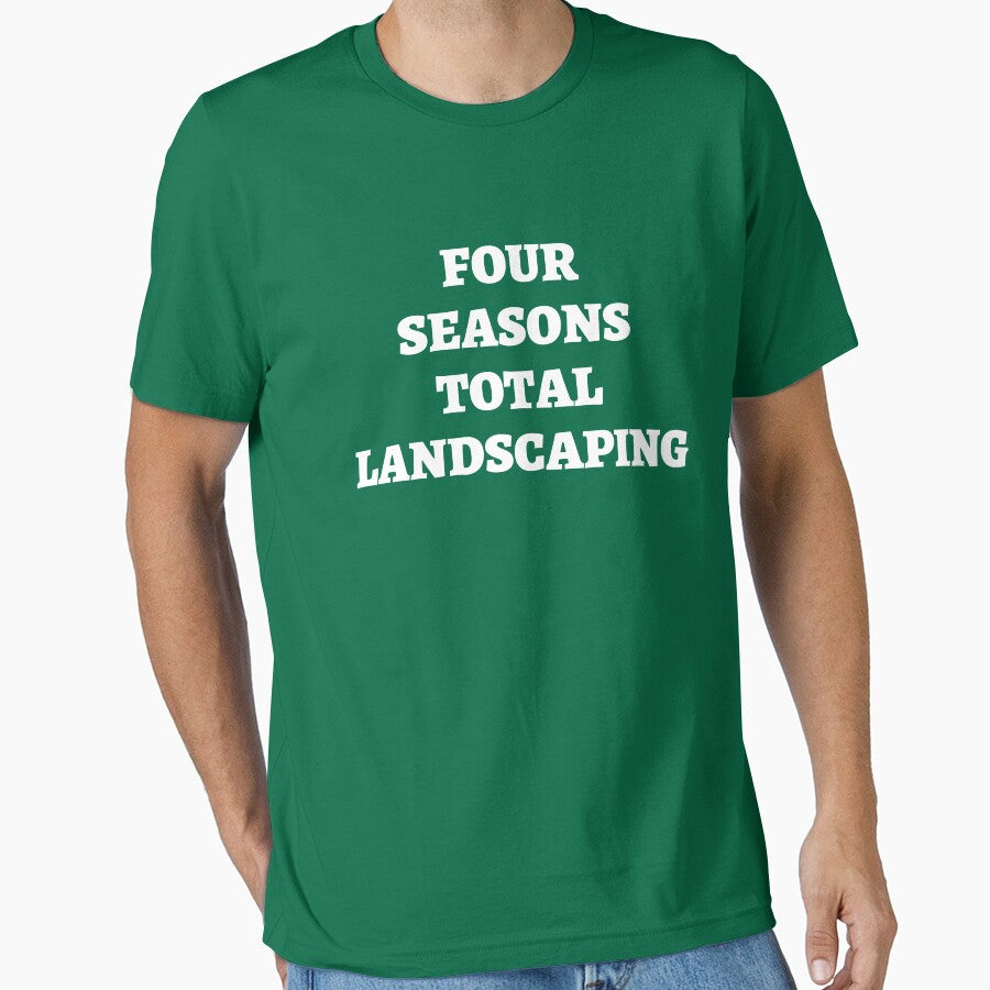 Four Seasons Total Landscaping 2020 Trump Election Meme Shirts White Text On Green Essential T Shirt