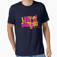 Laurel Canyon psychedelic flower logo - pink Essential T-Shirt