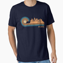 Atlanta Skyline Retro Atlanta Fan Georgia Atlanta Gear Essential T Shirt