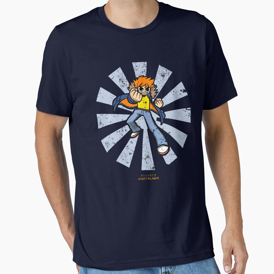 Scott Pilgrim Vs The World Retro Japanese Essential T-Shirt