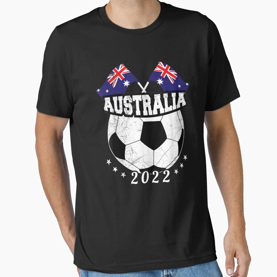 Australia soccer ball australian team Football 2022 Essential T-Shirt