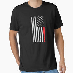 Baseball - baseball bat with US flag Essential T-Shirt