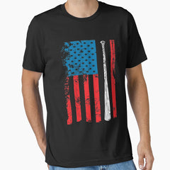 Baseball American Flag | Baseball Gifts | Baseball clothing | Baseball Accessories | Baseball Gear | Baseball Sayings | Baseball Gifts for Men | Baseball Gifts for Women | Baseball Kids Essential T-Shirt