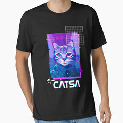 Vaporwave Cat 3 Essential T Shirt