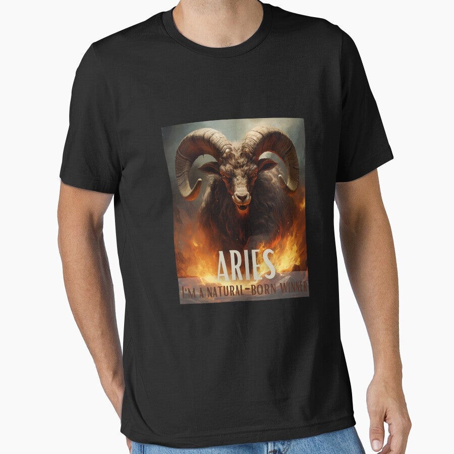 Aries Zodiac Sign Savage Ram Horoscope Essential T Shirt