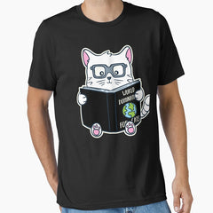 Cat World Domination Kitty Kitten Book Reading Essential T-Shirt