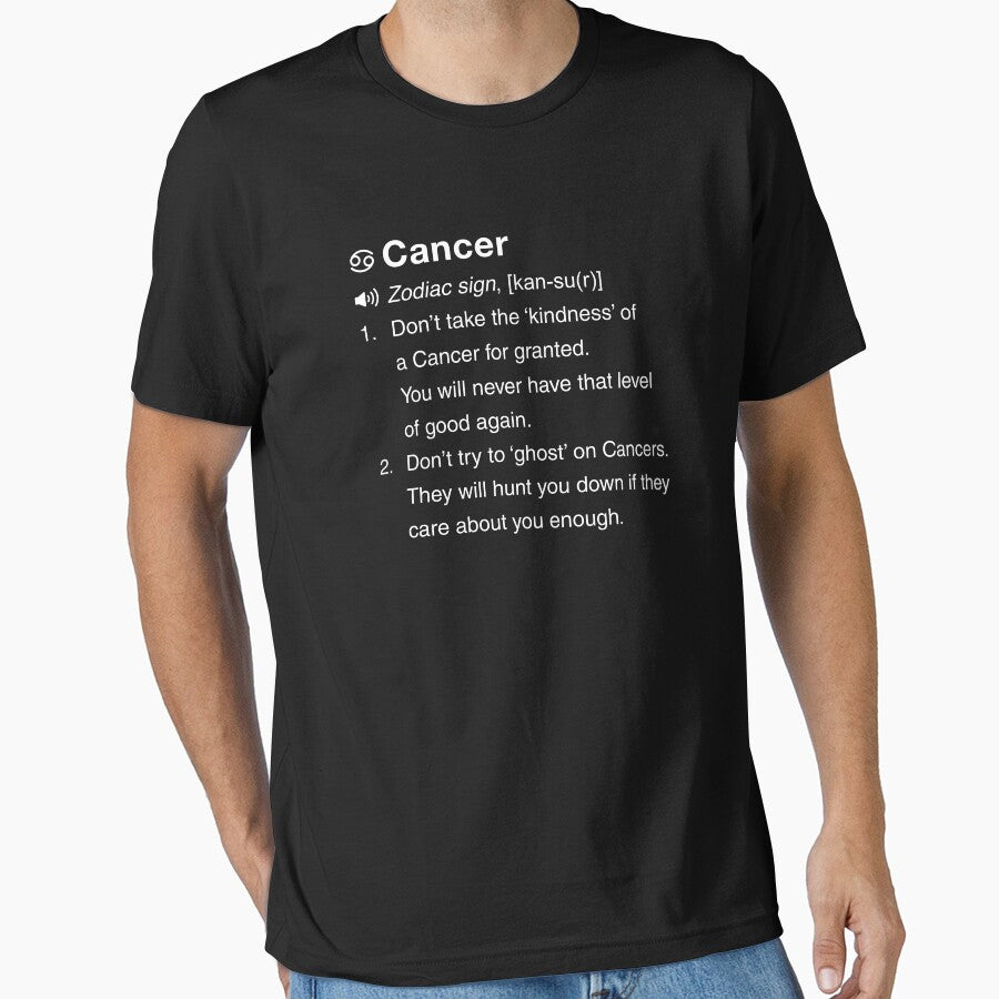 Funny Cancer Definition Zodiac Sign Essential T-Shirt
